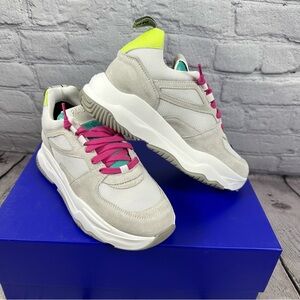 P448 Luke Trainer Athletic Shoes Dogma Lemon & Lime In White EU36 (US 6-6.5) NWT